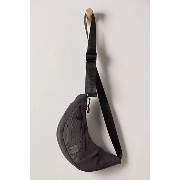 New! FP Movement by Free People Gray Nothing But Net Sling Bag - Picture 1 of 9